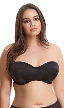 Load image into Gallery viewer, Essentials Black UW Bandeau Bikini Top, Pre-Order DD Cup to HH Cup