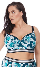 Load image into Gallery viewer, Island Lily Petrol Uw Sweetheart Crop Top, Pre-Order E Cup to H Cup