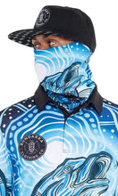 Load image into Gallery viewer, Aboriginal Art Faceshield/Snood Full Moon Barramundi