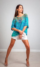 Load image into Gallery viewer, Silk Top Sleeve Atlantis