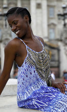 Load image into Gallery viewer, Silk Dress String Strap Long The Santorini