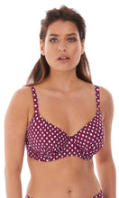 Load image into Gallery viewer, Santa Monica Garnet UW Gathered Full Cup Bikini Top, Pre-Order D Cup to J Cup