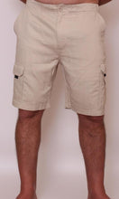 Load image into Gallery viewer, Bamboo Men's Short Elastic Waist Shorter Length, Bone