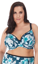 Load image into Gallery viewer, Island Lily Petrol UW Plunge Bikini Top - Multiway, Pre-Order DD Cup to HH Cup