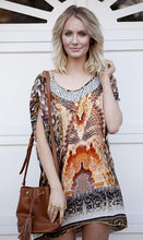Load image into Gallery viewer, Silk Kaftan Tunic Dress/Top The Tallimanca