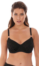 Load image into Gallery viewer, Marseille Black UW Gathered Full Cup Bikini Top, Pre-Order D Cup to H Cup