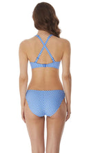 Load image into Gallery viewer, Beach Hut Blue Moon UW High Apex Bikini Top. Pre-Order D Cup to J Cup