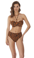 Load image into Gallery viewer, Roar Instinct Leopard UW Padded Bandeau Bikini Top, Pre-Order C Cup to G Cup
