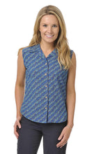 Load image into Gallery viewer, Bamboo Ladies Shirt Sleeveless Aboriginal Art, More Prints