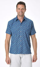 Load image into Gallery viewer, Bamboo Men's Shirt Aboriginal Art, Water Dreaming