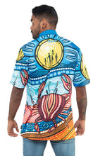 Load image into Gallery viewer, Aboriginal Art Unisex 50+ UPF Polo Gathering Mudcrab