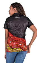 Load image into Gallery viewer, Aboriginal Art Ladies Fitted Polo Together