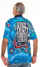 Load image into Gallery viewer, Aboriginal Art Unisex Polo NAIDOC 2019 First Nation Voice