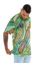 Load image into Gallery viewer, Aboriginal Art Unisex 50+ UPF Polo Platypus River