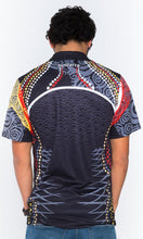Load image into Gallery viewer, Aboriginal Art Unisex Polo Warrior