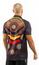Load image into Gallery viewer, Aboriginal Art Men's Polo Sports Tribute