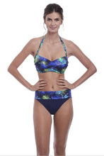 Load image into Gallery viewer, Coconut Grove Ink UW Twist Bandeau - Scarf Tie,, Pre-Order D Cup to G Cup