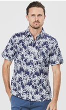 Load image into Gallery viewer, Cotton Poplin Short Sleeve Shirt Beach Palms
