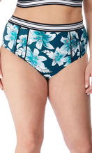 Load image into Gallery viewer, Island Lily Petrol High Leg Brief, Pre-Order Size L - 6XL