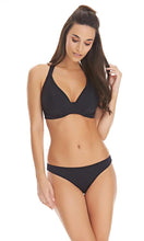 Load image into Gallery viewer, Remix Black UW Padded Halter Bikini Top,, Pre-Order C Cup to GG Cup