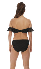 Load image into Gallery viewer, Marseille Black UW Bardot Bikini Top, Pre-Order D Cup to G Cup