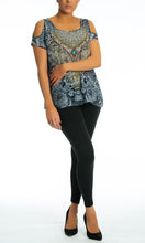 Load image into Gallery viewer, Silk Top Cold Shoulder Montengro