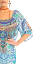 Load image into Gallery viewer, Silk Dress Slit Sleeve Amalfi