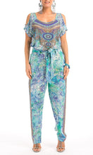 Load image into Gallery viewer, Silk Top Cold Shoulder Amalfi Azure