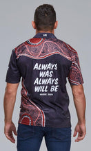 Load image into Gallery viewer, Aboriginal Art Unisex Polo NAIDOC 2020 Voice of Land with Pocket