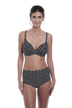 Load image into Gallery viewer, Santa Monica Black & White UW Plunge Bikini Top,, Pre-Order D Cup to J Cup