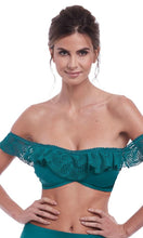 Load image into Gallery viewer, Marseille Pine UW Bardot Bikini Top, Pre-Order D Cup to G Cup