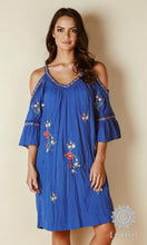 Load image into Gallery viewer, Cotton Dress Salvador Cold Shoulder
