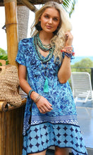 Load image into Gallery viewer, Cotton Dress Pearson Coastal
