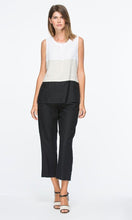 Load image into Gallery viewer, Linen Top Spliced Round Neck
