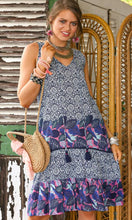 Load image into Gallery viewer, Cotton Dress Rosa Jungle
