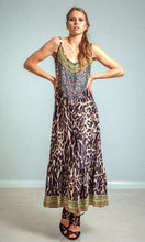 Load image into Gallery viewer, Silk Dress Frill Strap Maxi Siberia
