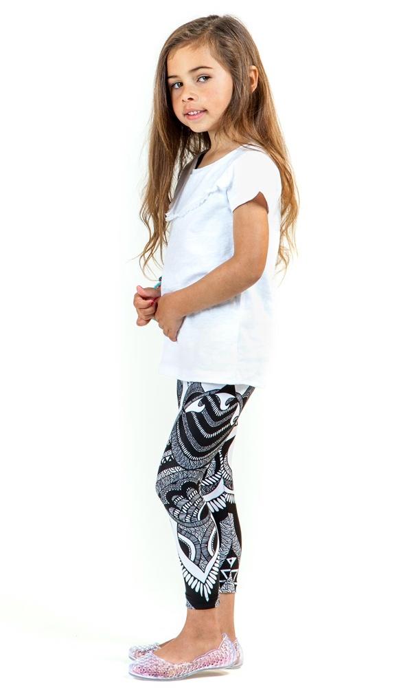 Aboriginal Art Kids Leggings Spirit of Binning
