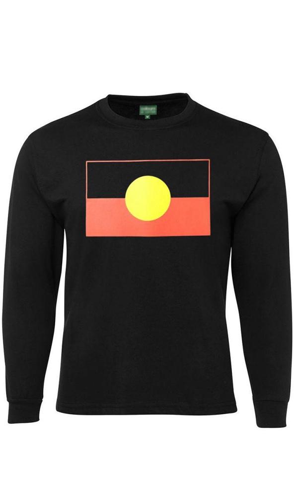 Aboriginal Flag Unisex Long Sleeve Tee