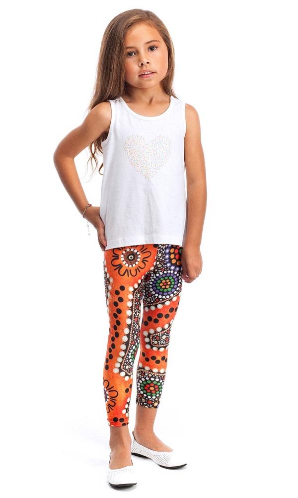 Aboriginal Art Kids Leggings Journey