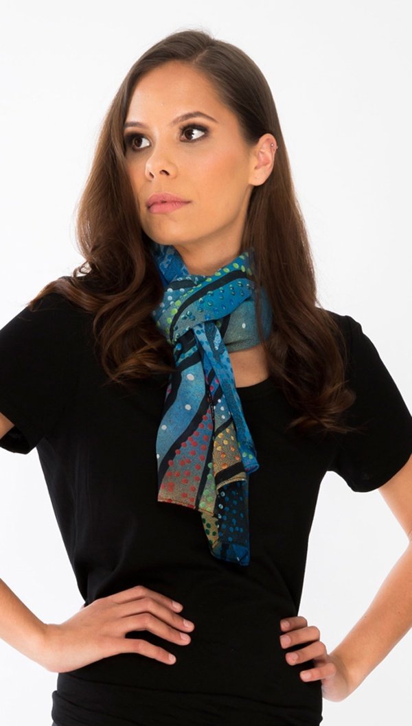 Aboriginal Art Scarf Yalingbila Balgany