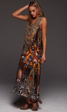 Load image into Gallery viewer, Silk Dress Sleeveless Wild Leopard
