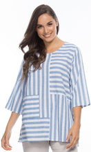 Load image into Gallery viewer, Cotton Top Spliced Striped
