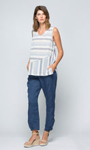 Load image into Gallery viewer, Linen Top Spliced Striped
