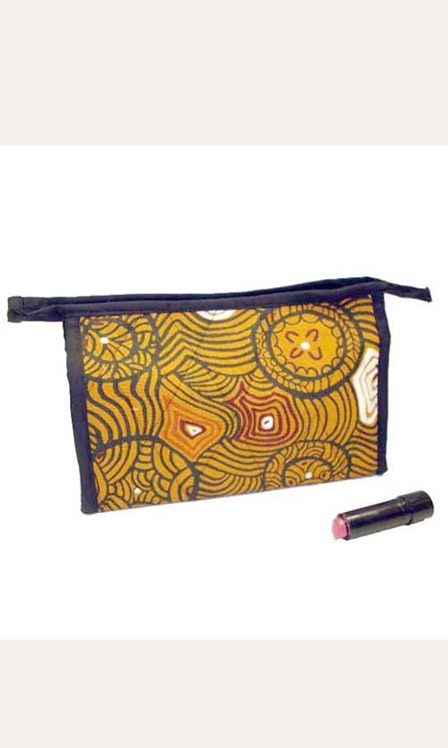 Aboriginal Art Cosmetic Bag Canvas - Bessie Liddle