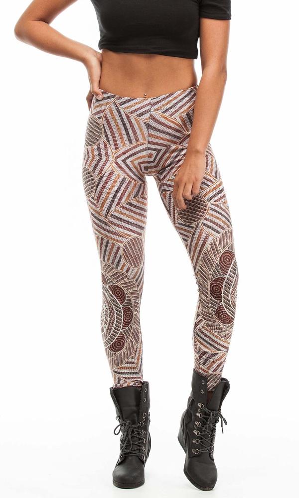 Aboriginal Art Adults Leggings Language Connection