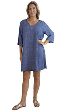 Load image into Gallery viewer, Rayon Dress Short 3/4 Sleeve, More Prints and Colours
