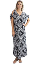 Load image into Gallery viewer, Rayon Kaftan Long Mykonos Crossover, More Colours
