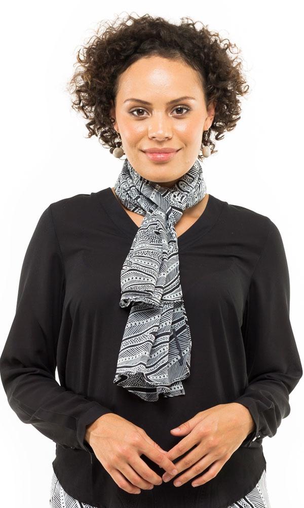 Aboriginal Art Scarf Landscape