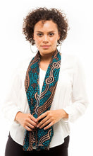 Load image into Gallery viewer, Aboriginal Art Scarf Riverbank

