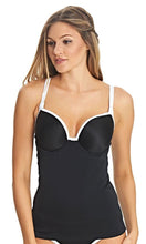 Load image into Gallery viewer, Back to Black UW Moulded Tankini Top,, Pre-Order C Cup to GG Cup
